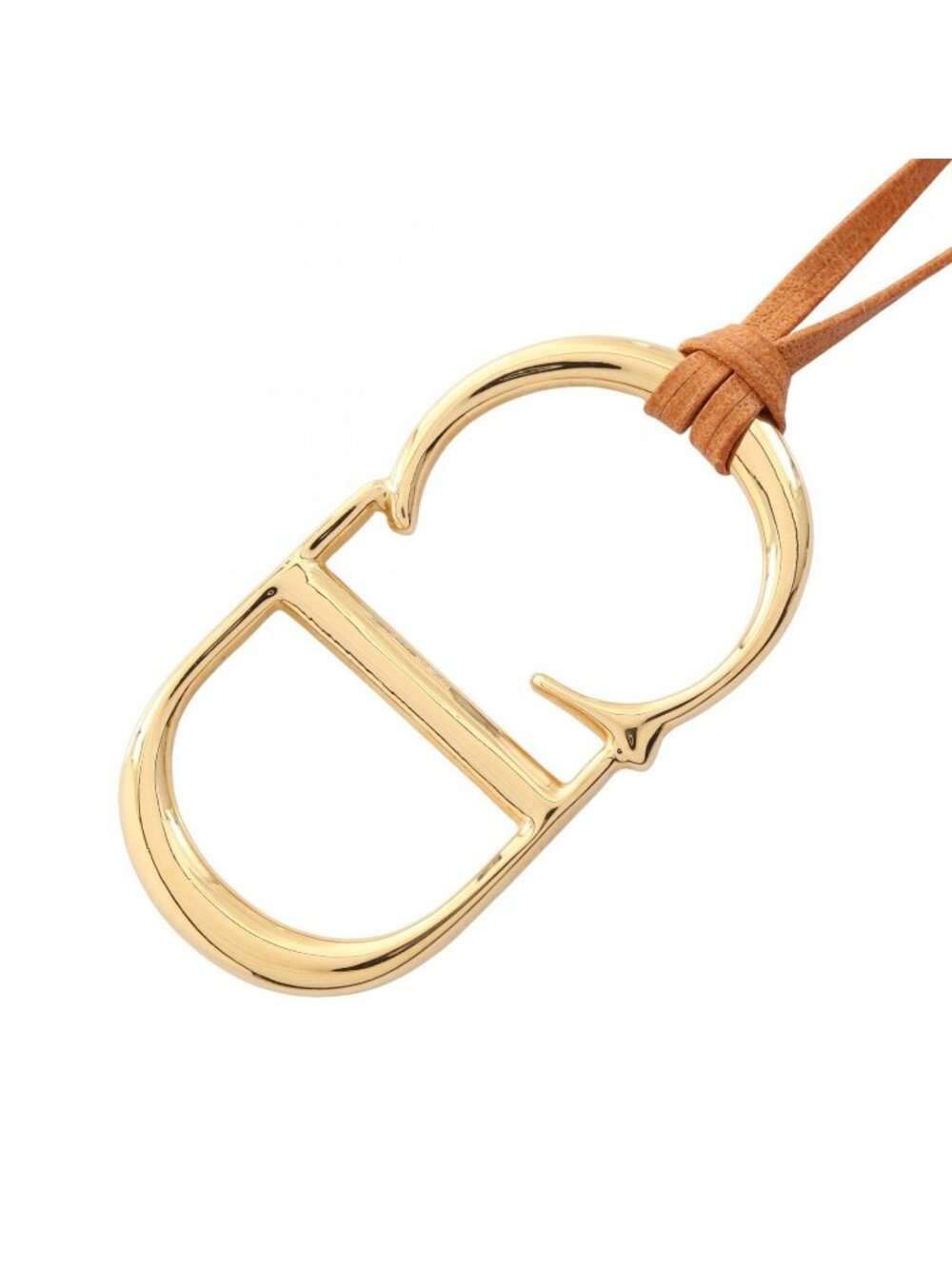 Dior Necklace CD Logo Leather CD